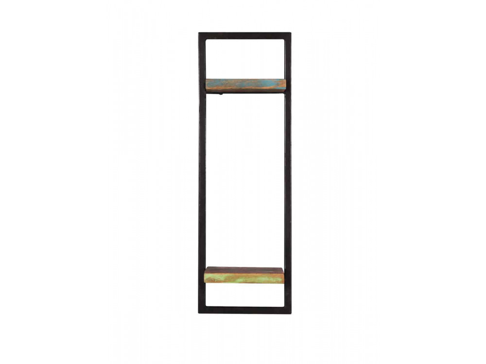 Regal  Shabby Chic Massivholz Metall Recycletes Holz Braun