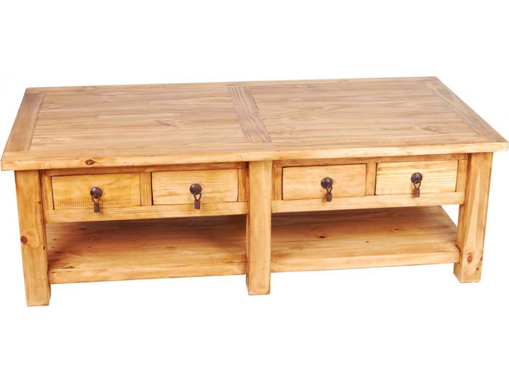 Couchtisch Mexico Möbel Landhaus Pinie Honig