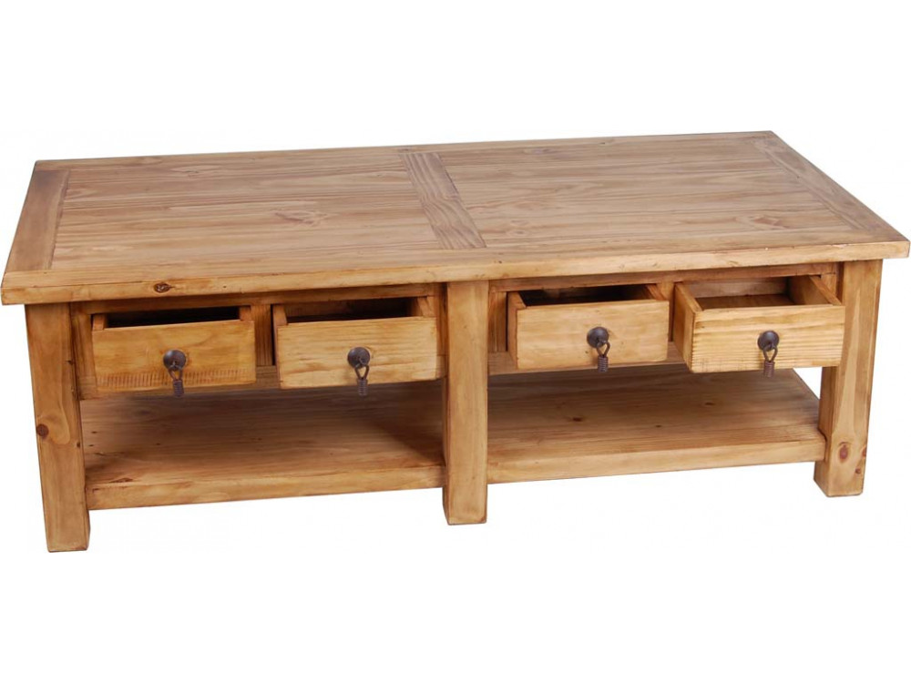 Couchtisch Mexico Möbel Landhaus Pinie Honig