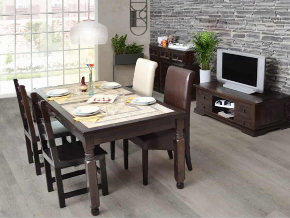 Esszimmerstuhl Rattan Modern Mahagoni Braun