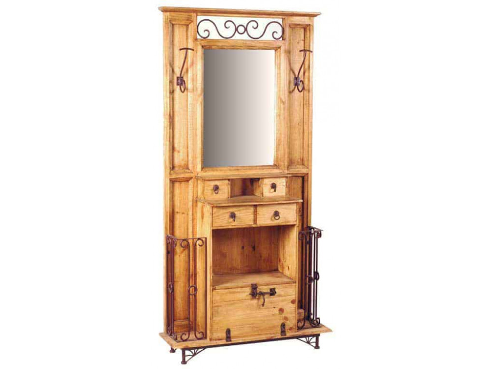 Garderobenschrank Mexico Möbel Landhaus Pinie Honig