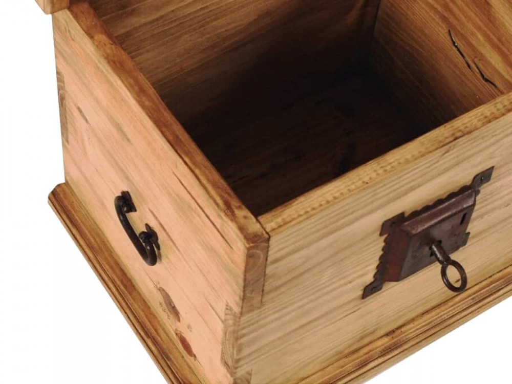 Truhe Mexico Möbel Landhaus Pinie Honig