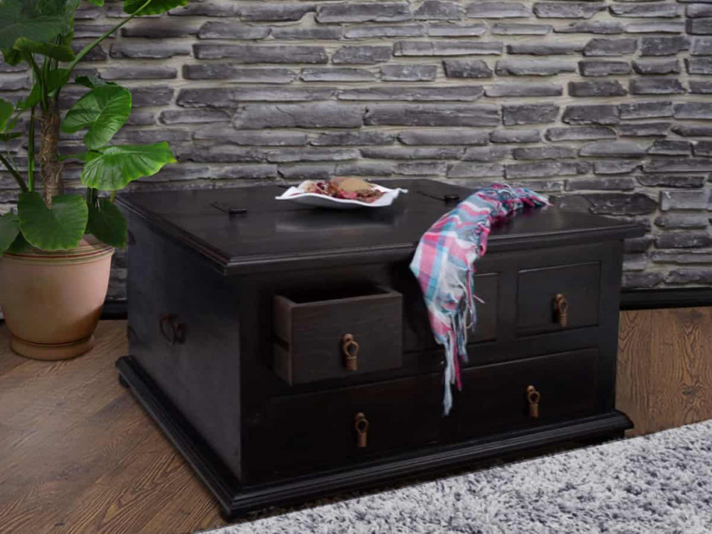 Truhentisch Mexico Möbel Kolonialstil Massivholz Pinie Kolonialstil