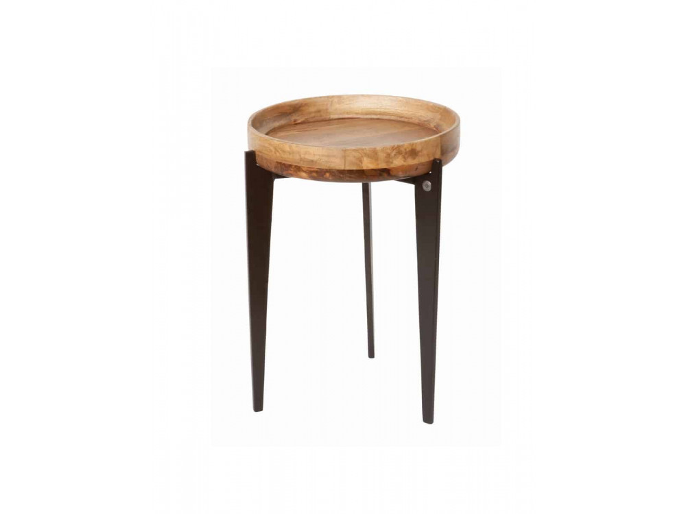 Beistelltisch Tom Tailor Modern Massivholz Metall Mango Braun