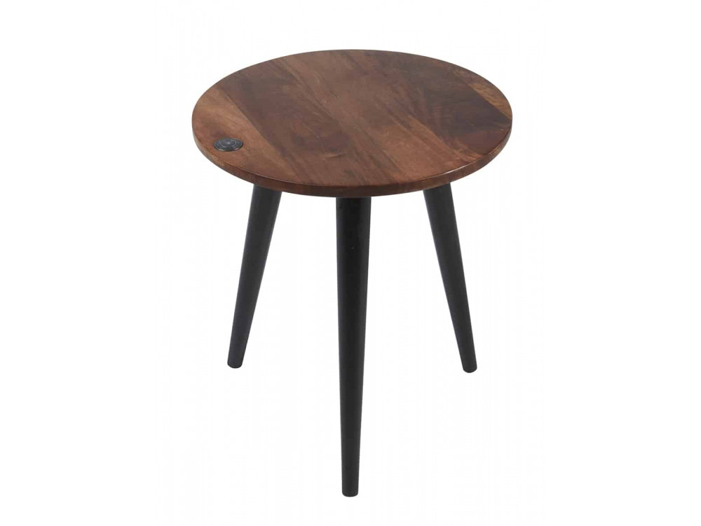 Beistelltisch Tom Tailor Modern Massivholz Metall Mango Braun