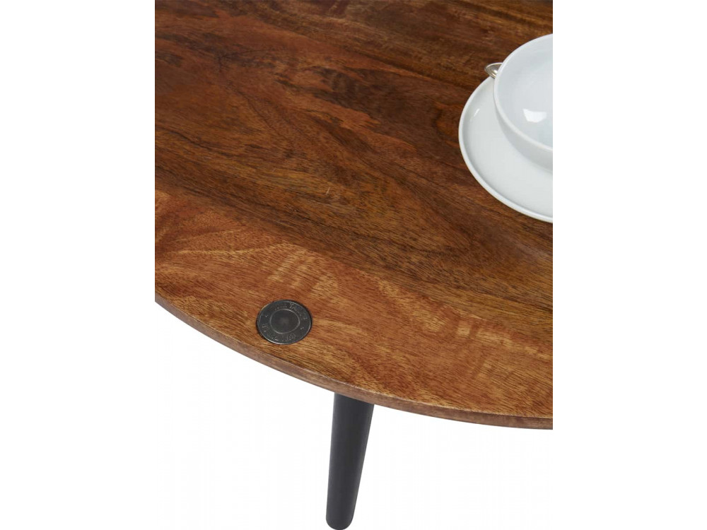 Beistelltisch Tom Tailor Modern Massivholz Metall Mango Braun