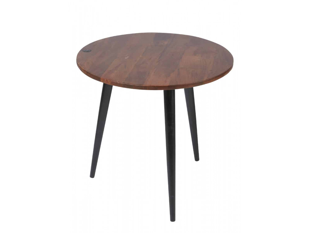 Beistelltisch Tom Tailor Modern Massivholz Metall Mango Braun