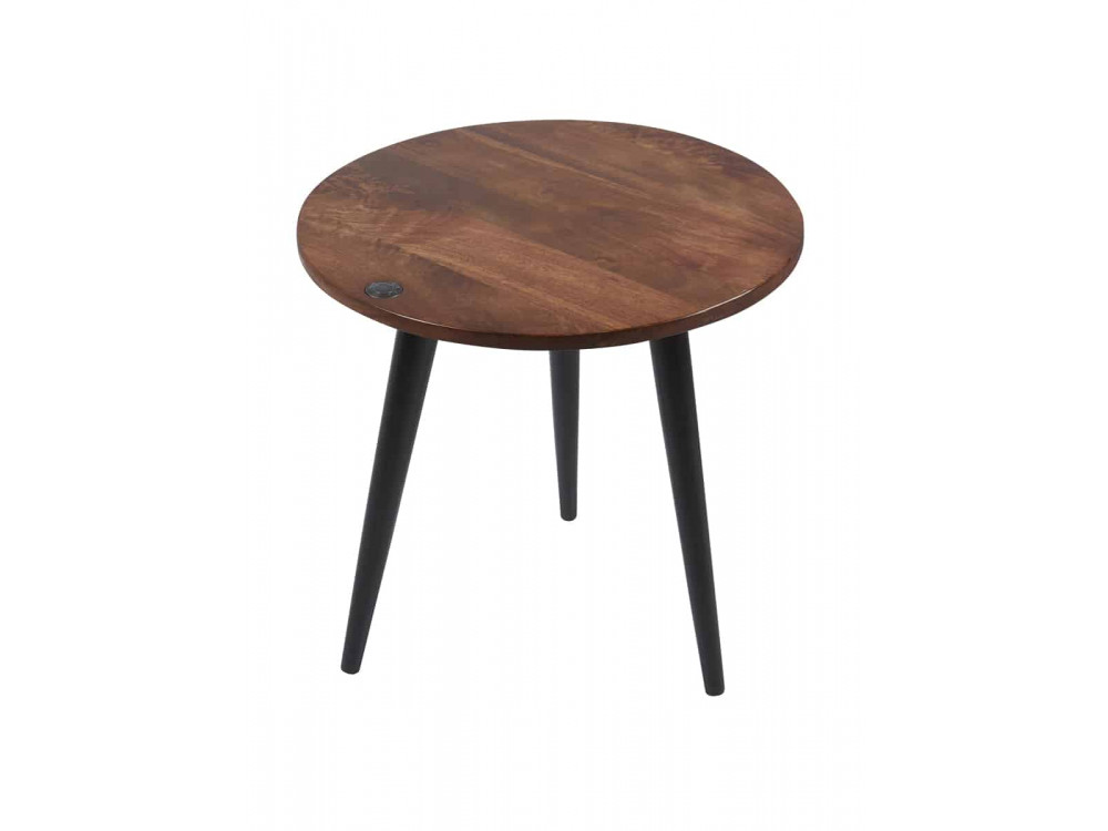 Beistelltisch Tom Tailor Modern Massivholz Metall Mango Braun