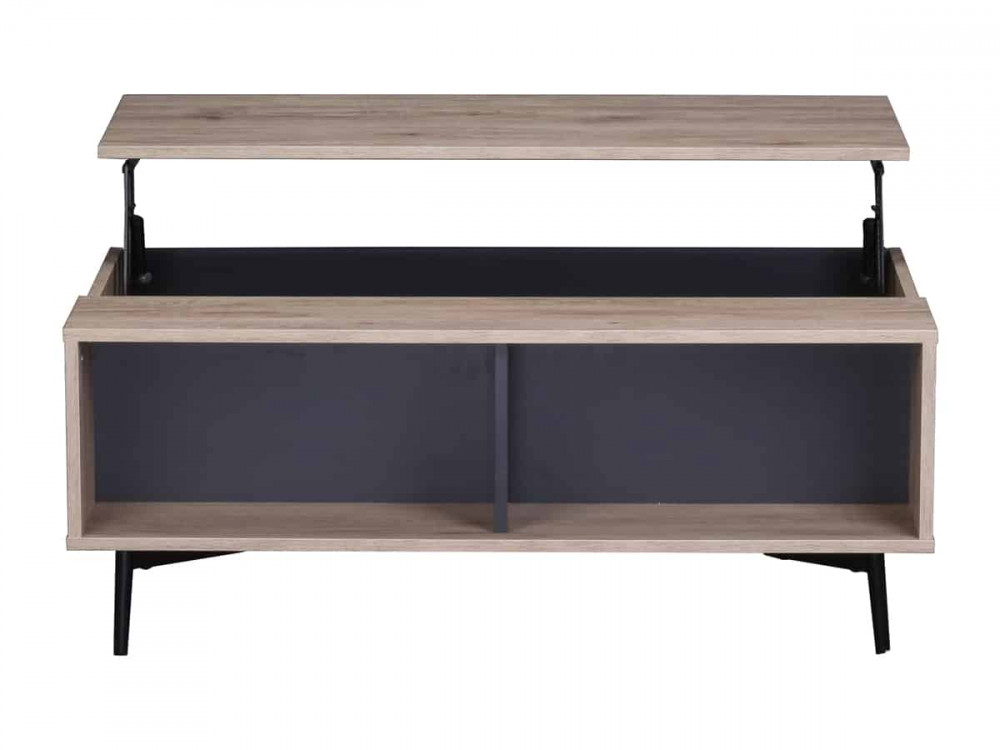 Couchtisch Benton Modern MDF Metall Braun