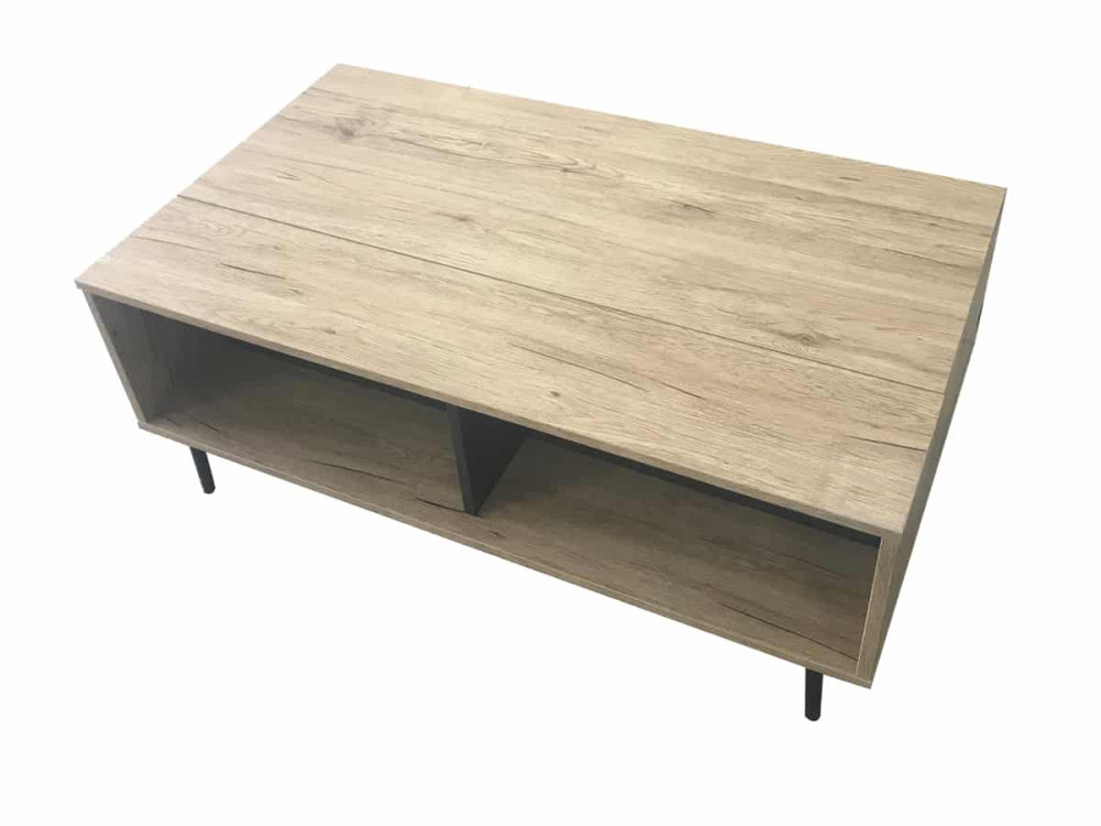 Couchtisch Benton Modern MDF Metall Braun