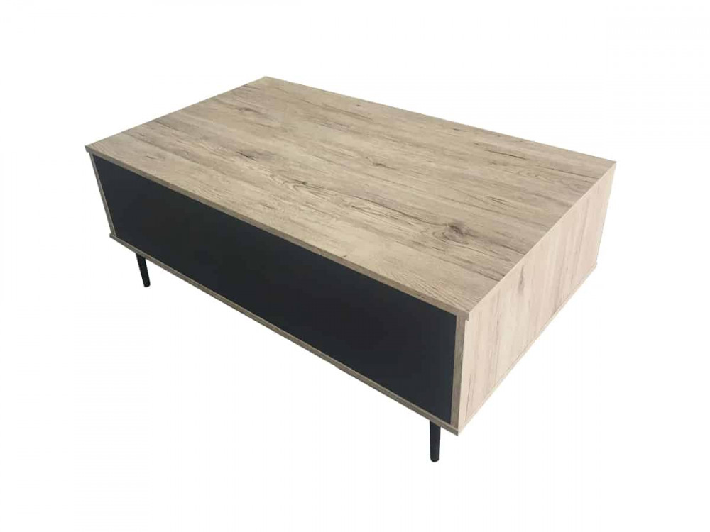 Couchtisch Benton Modern MDF Metall Braun