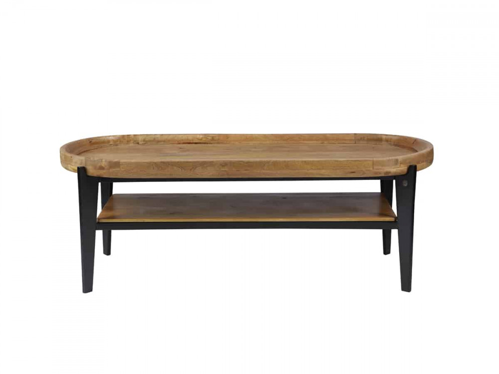 Couchtisch Tom Tailor Modern Massivholz Metall Mango Braun