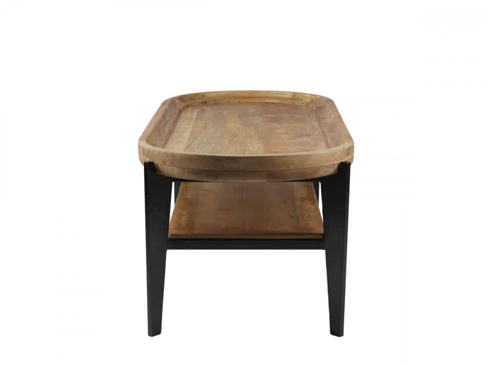 Couchtisch Tom Tailor Modern Massivholz Metall Mango Braun