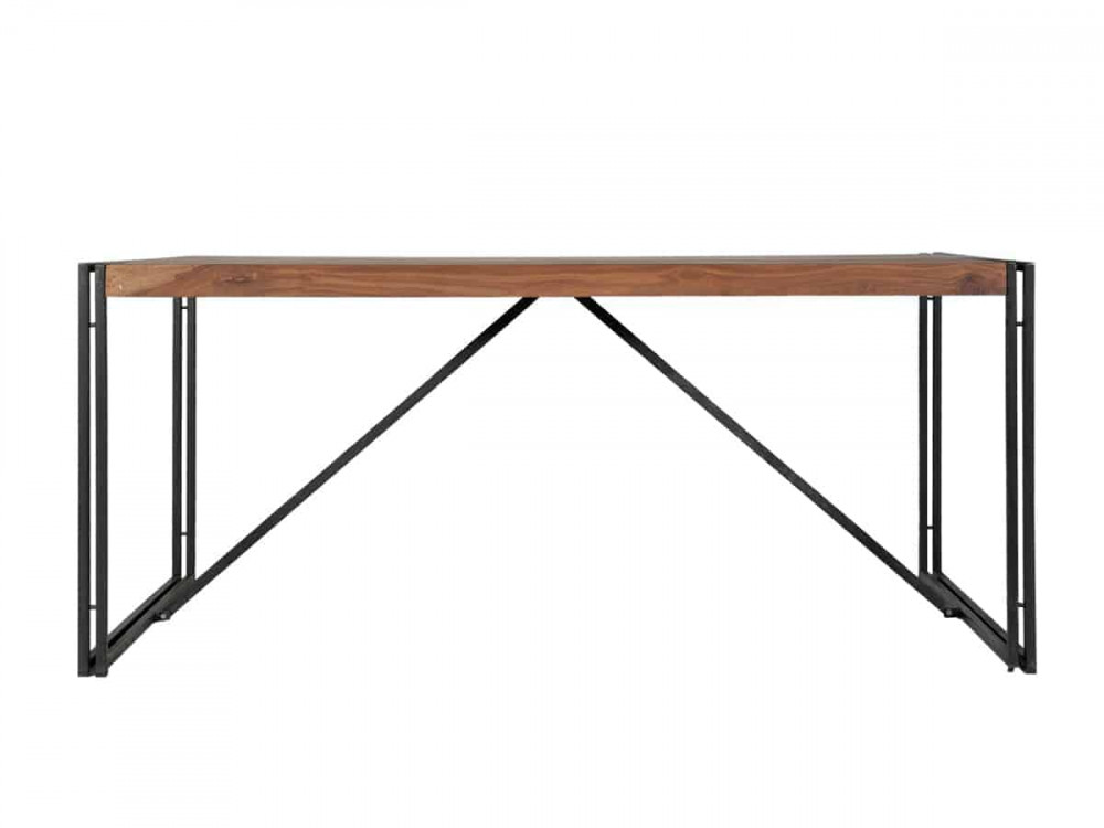 Esstisch Madras Modern Massivholz Metall Akazie Braun