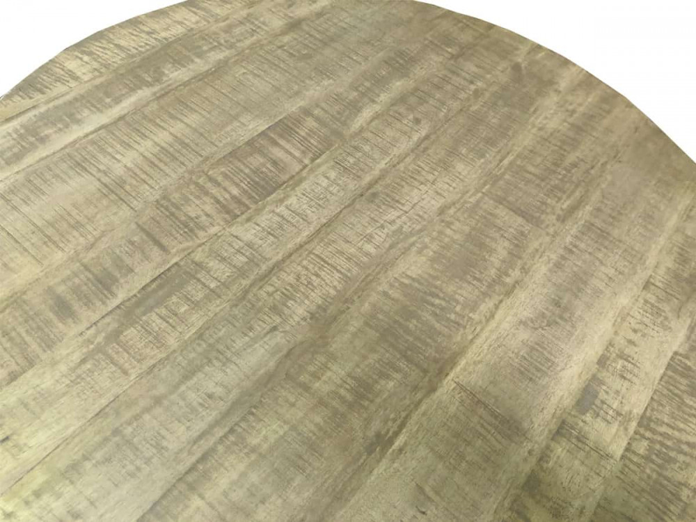 Esstisch  Modern Massivholz Metall Mango Hellbraun