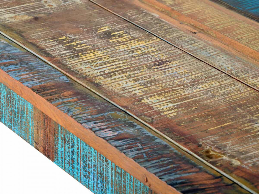 Esstisch  Shabby Chic Massivholz Recycletes Holz Braun