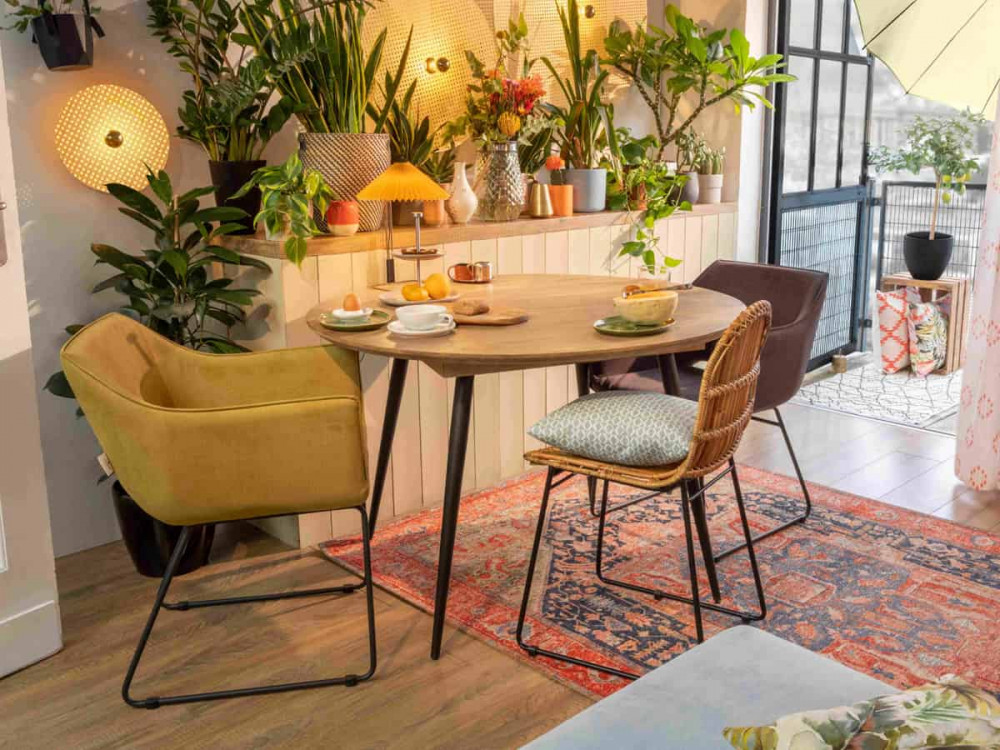 Esstisch Tom Tailor Modern Massivholz Metall Mango Braun