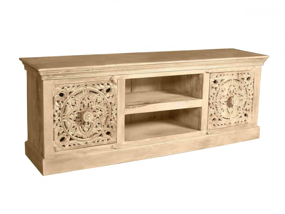 Lowboard Varanasi Modern Massivholz Mango Natur