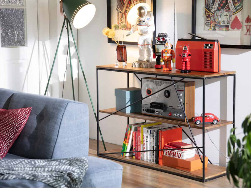 Regal Tom Tailor Modern Massivholz Metall Mango Braun