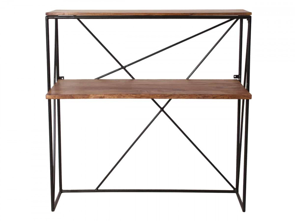 Schreibtisch Tom Tailor Modern Massivholz Metall Mango Braun