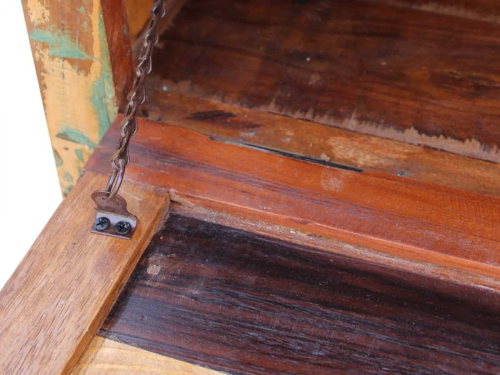 Schuhschrank  Shabby Chic Massivholz Recycletes Holz Braun