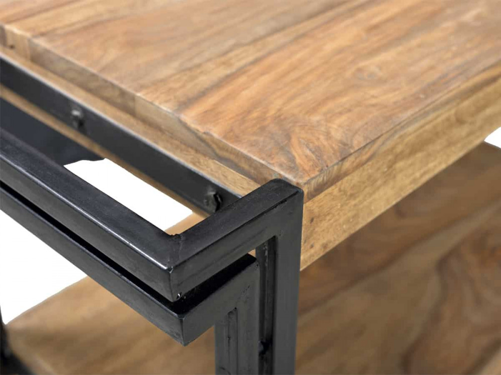 Servierwagen Madras Modern Massivholz Metall Akazie Braun