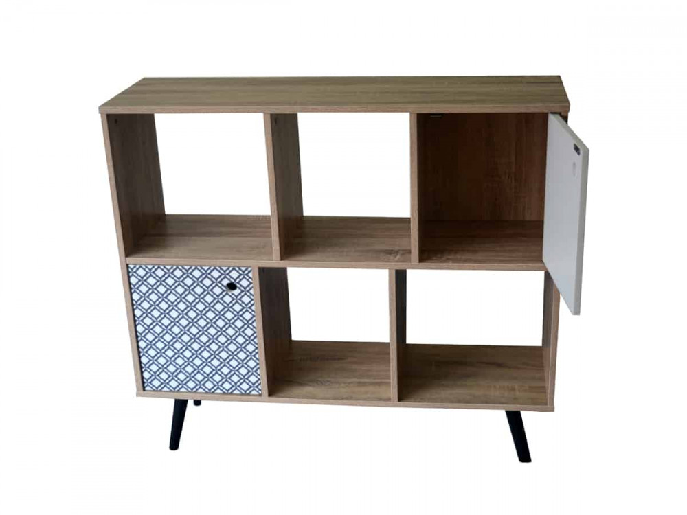 Sideboard Benton Modern MDF Metall Braun