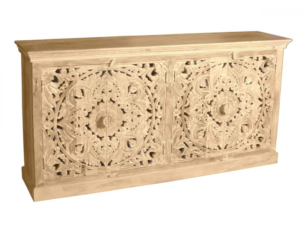 Sideboard Varanasi Modern Massivholz Mango Natur