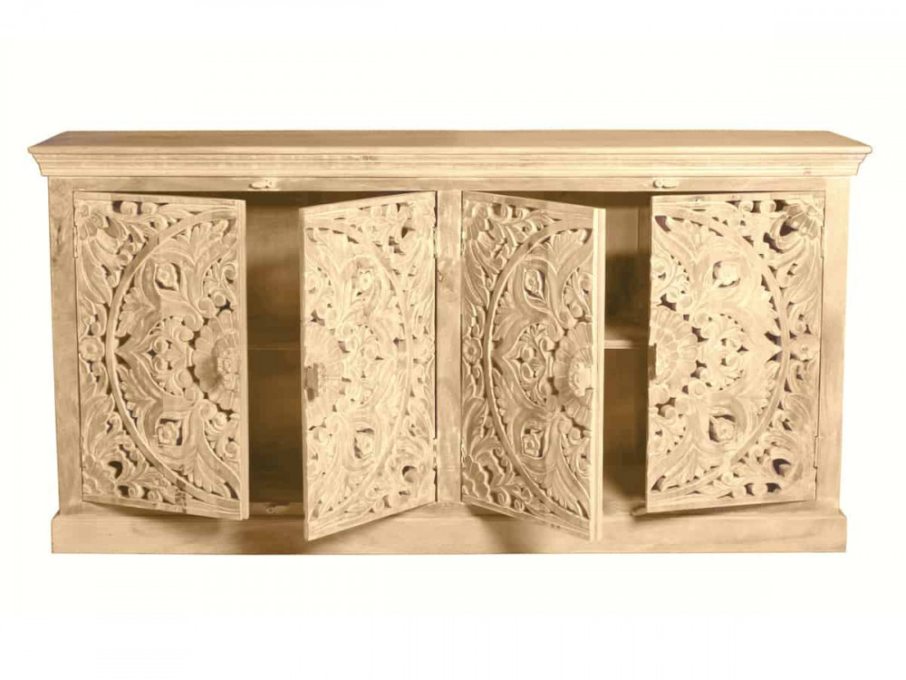 Sideboard Varanasi Modern Massivholz Mango Natur