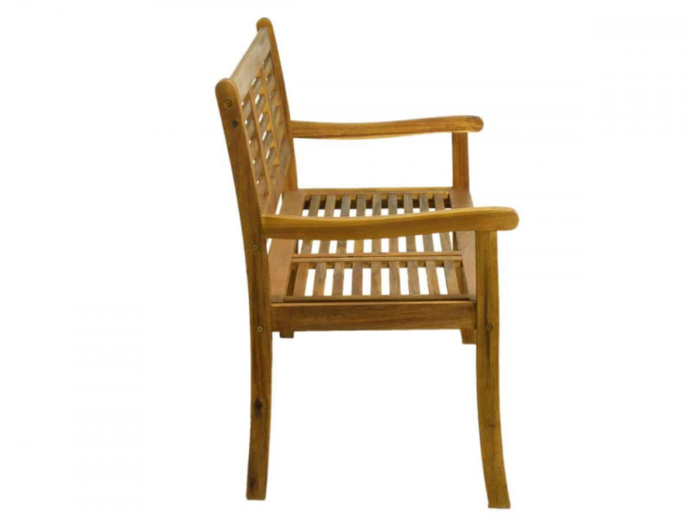 Gartenbank  Gartenmöbel Outdoor Modern Massivholz Akazie Akazie natur