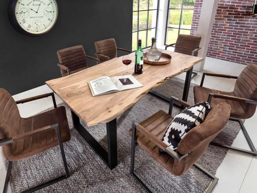 Esstisch Vanaja Modern Akazie Akazie natur