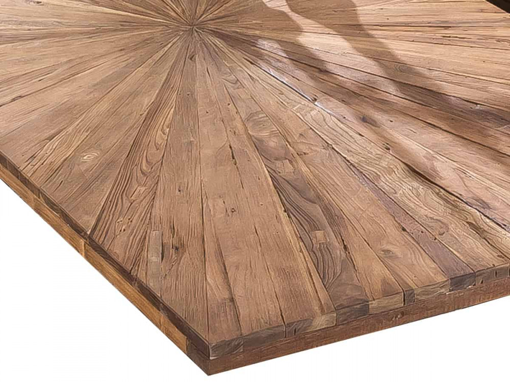 Esstisch Vanaja Modern Teak Dunkelbraun