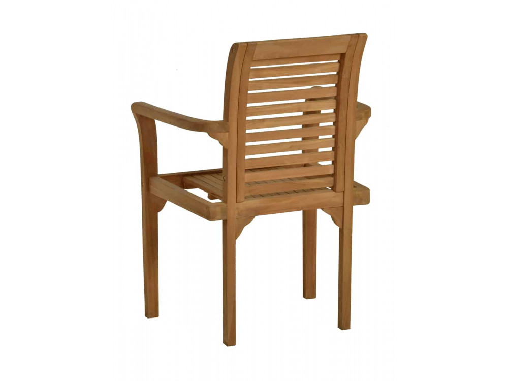 Gartenstuhl  Gartenmöbel Outdoor Modern Teak Honig