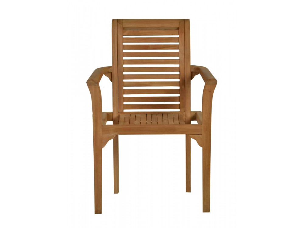 Gartenstuhl  Gartenmöbel Outdoor Modern Teak Honig