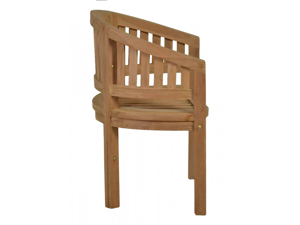 Gartenstuhl  Gartenmöbel Outdoor Modern Teak Honig