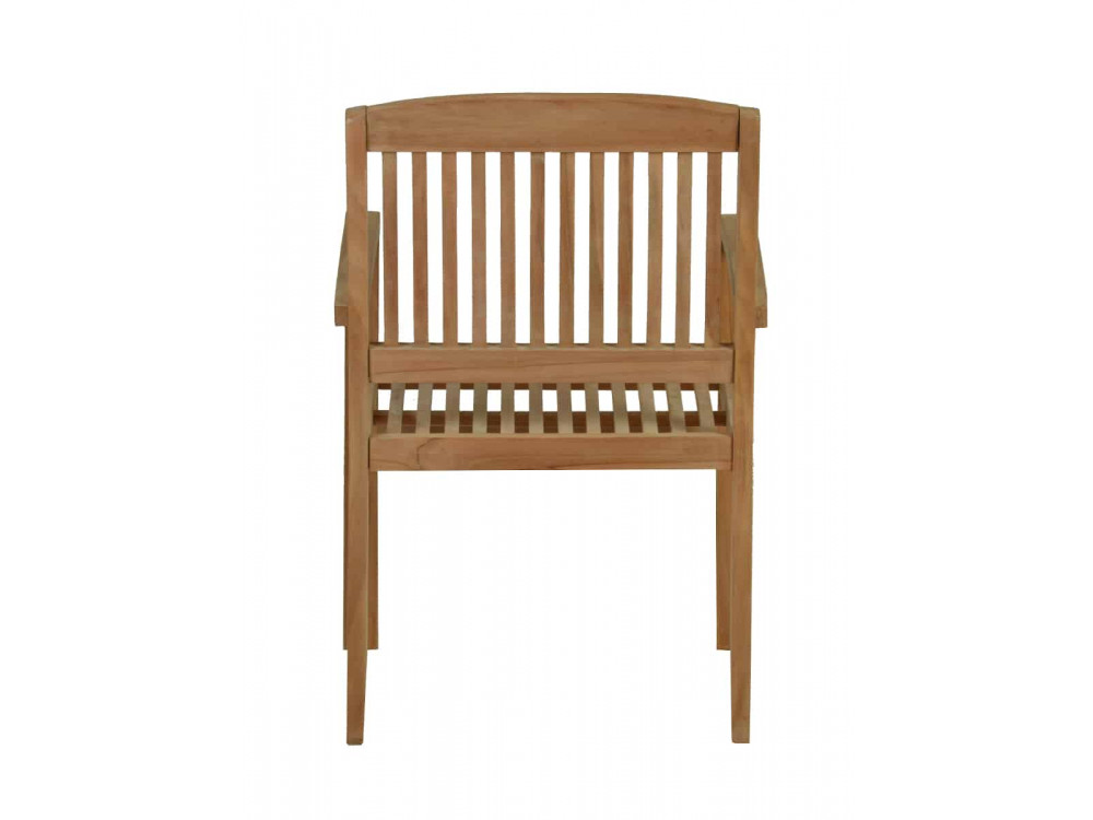 Gartenstuhl  Gartenmöbel Outdoor Modern Teak Honig