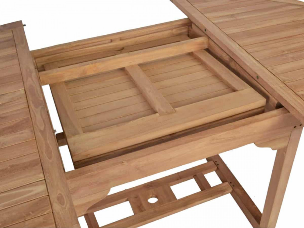 Gartentisch  Gartenmöbel Outdoor Modern Teak Honig