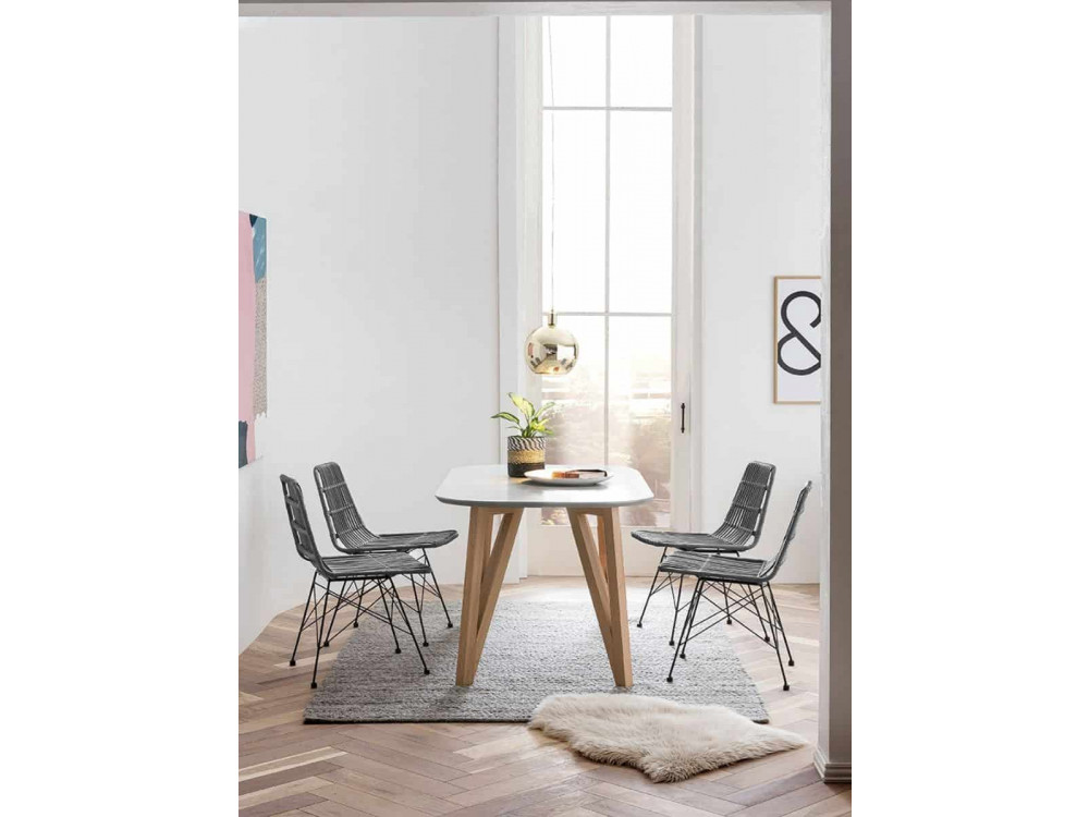 Esszimmerstuhl  Modern Grau