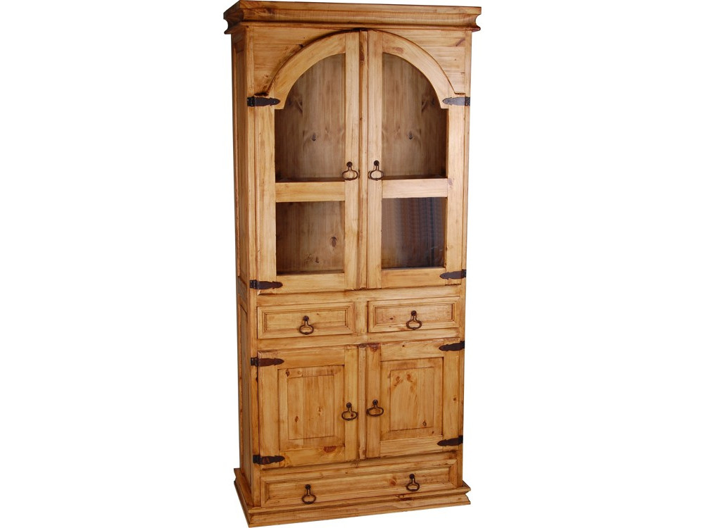 Vitrine Mexico Möbel Landhaus Pinie Honig 10086 1