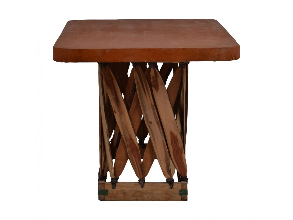 Couchtisch Equipales Landhaus Zedernholz Tabak