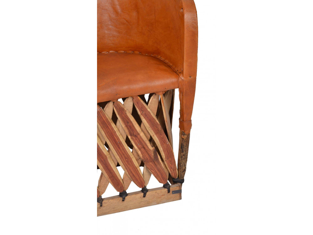 Sessel Equipales Landhaus Zedernholz Tabak