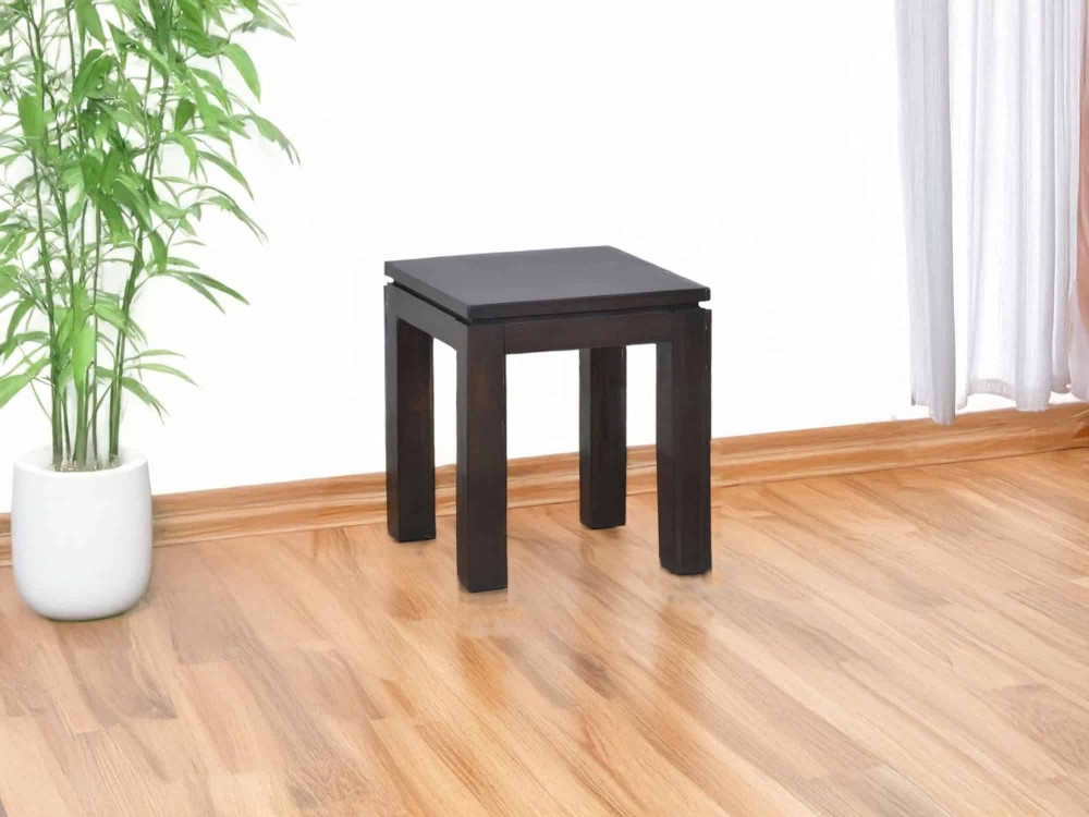 Sitzhocker Ashoka Kolonialstil Akazie Walnuss