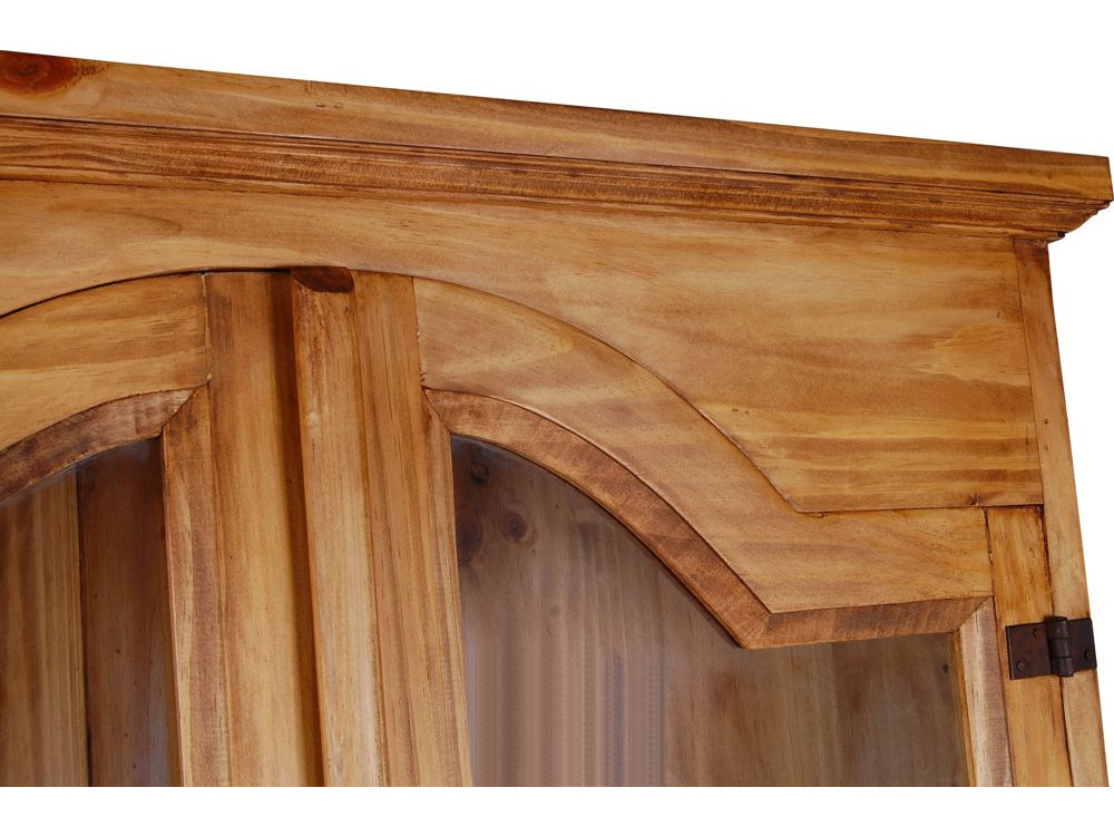 Eckvitrine Mexico Möbel Landhaus Pinie Honig