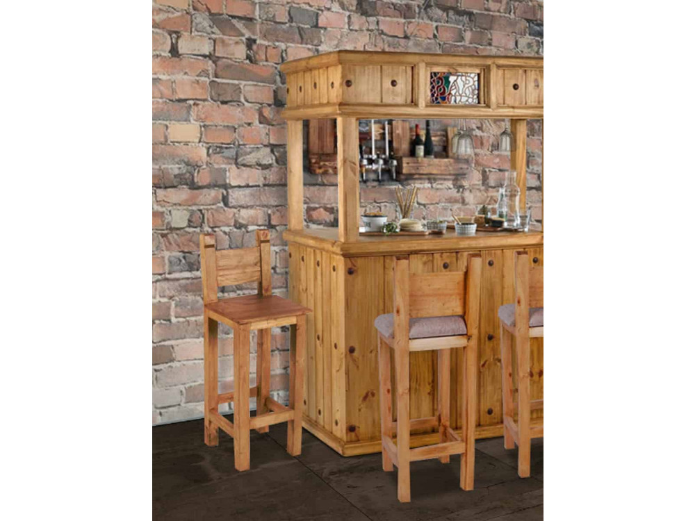 Barhocker Mexico Möbel Landhaus Pinie Honig