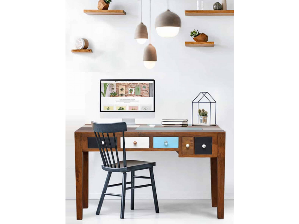 Schreibtisch Balu Modern Mango Bunt