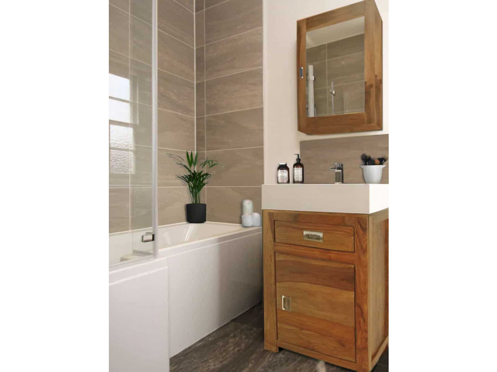 Unterschrank Bhatang Modern Teak Braun