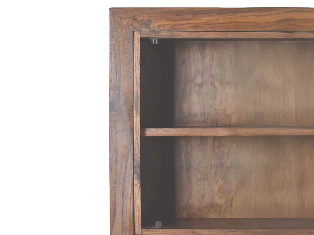 Hochschrank Bhatang Modern Massivholz Teak Braun