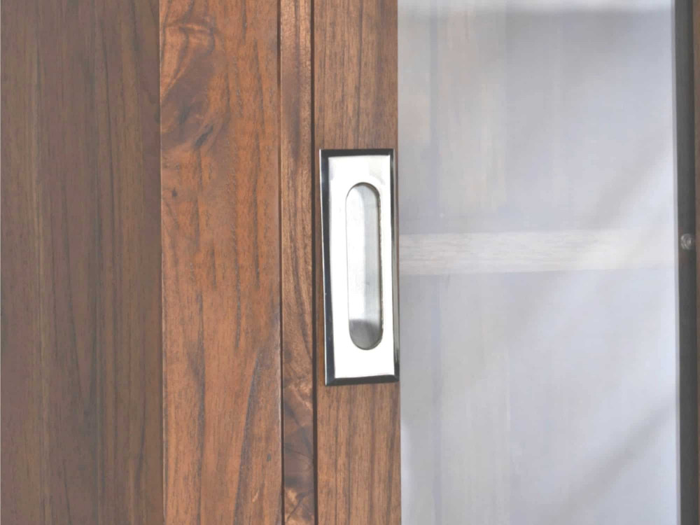 Hochschrank Bhatang Modern Massivholz Teak Braun