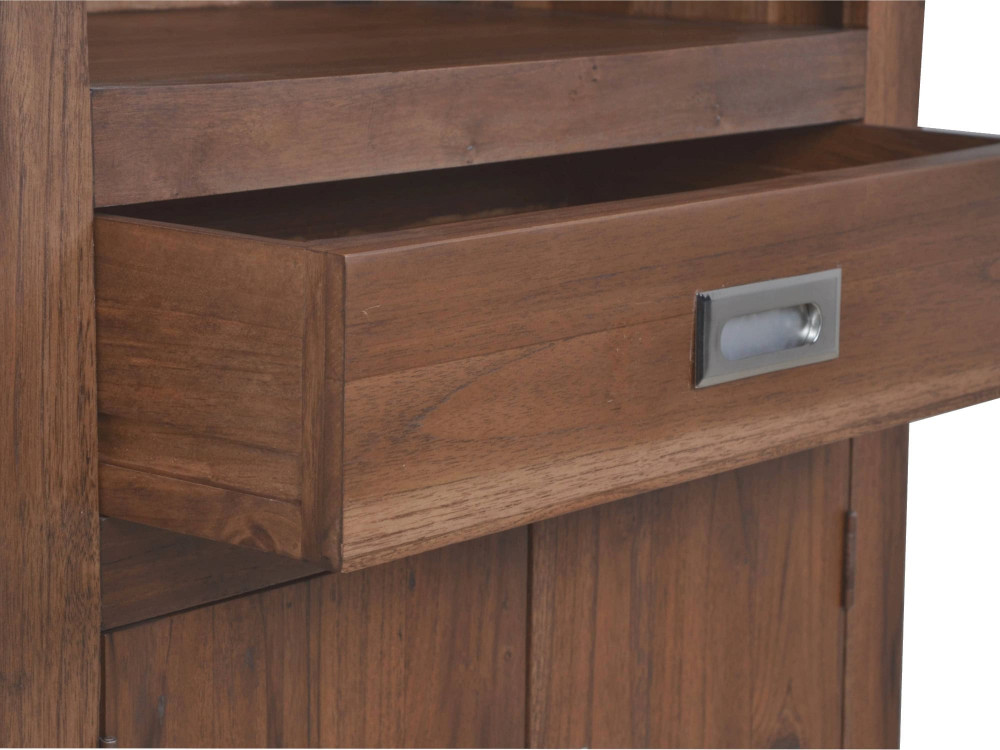 Hochschrank Bhatang Modern Teak Braun