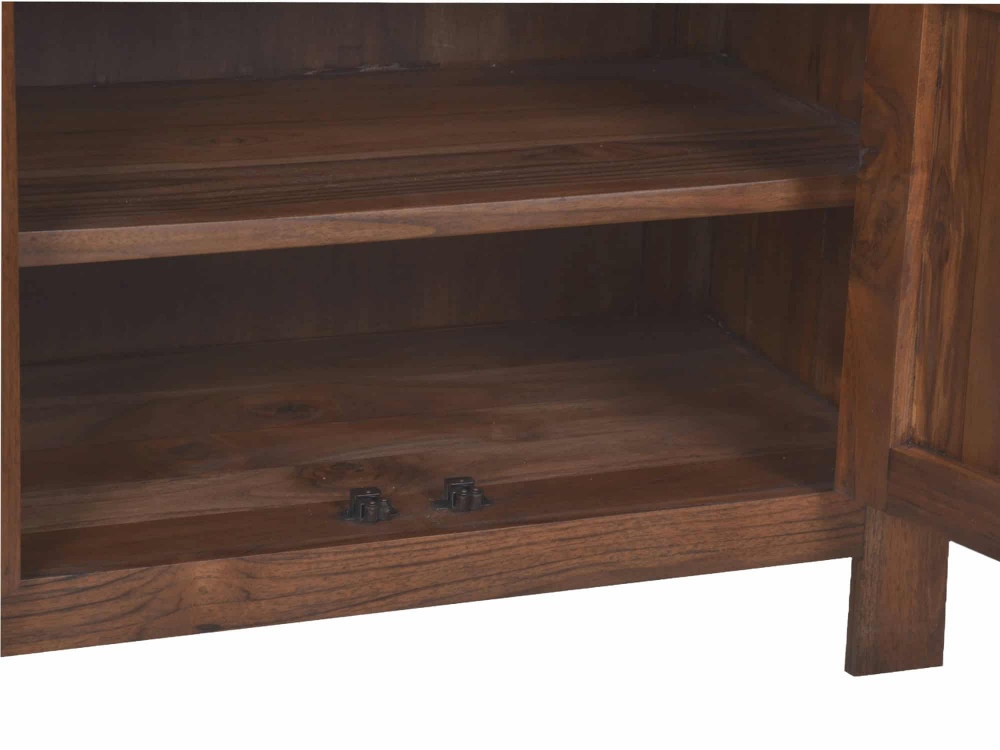 Hochschrank Bhatang Modern Teak Braun
